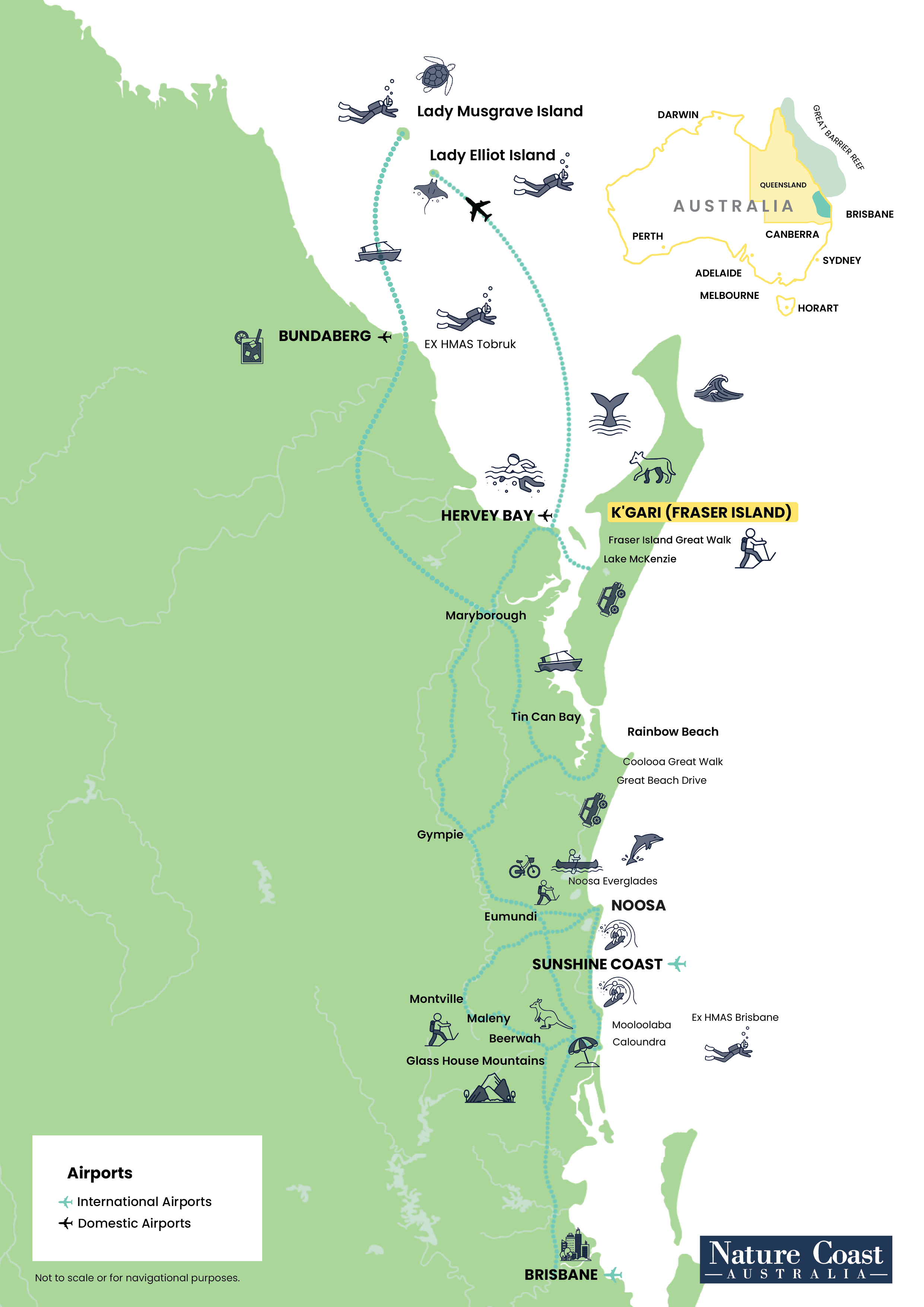 K'gari-Fraser-Island-Nature-Coast-Australia-Map